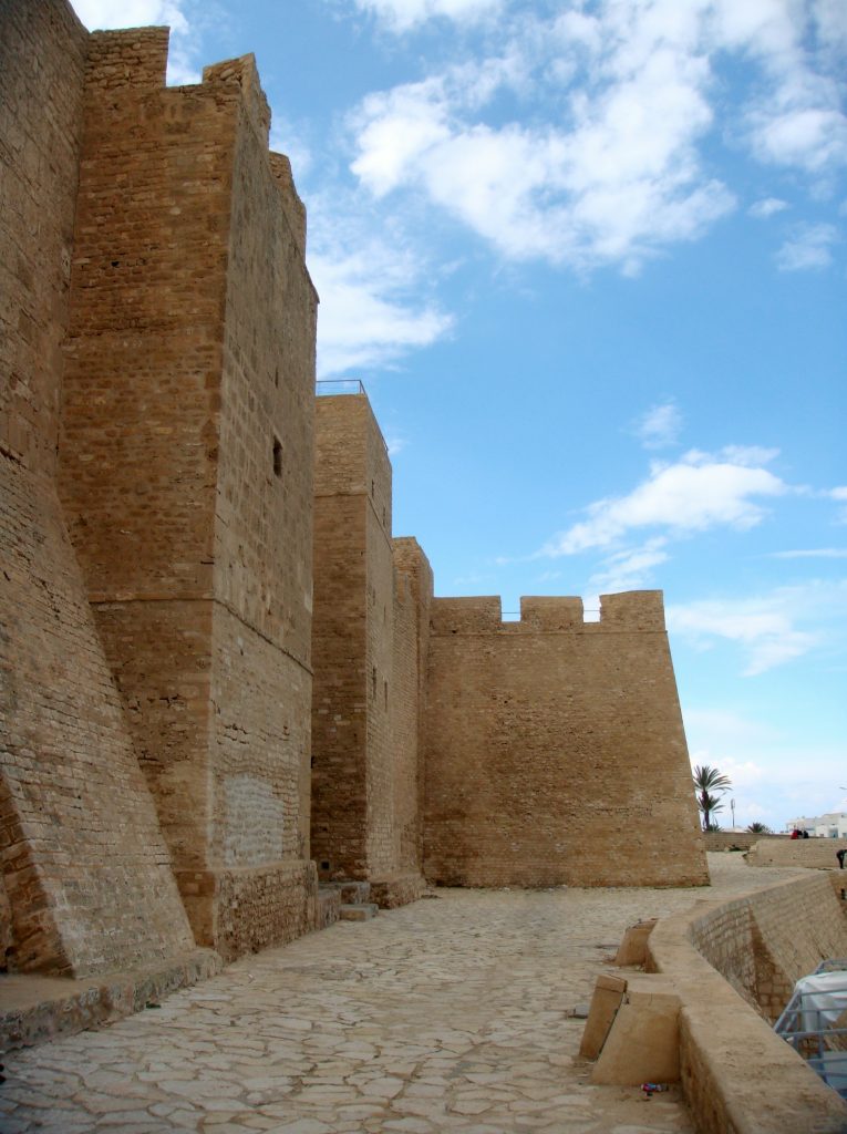 Exterior shot of Monastir Ribat