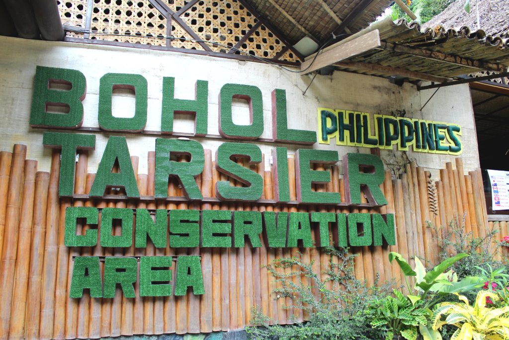 Entrance to the Tarsier Sanctuary on Bohol Island