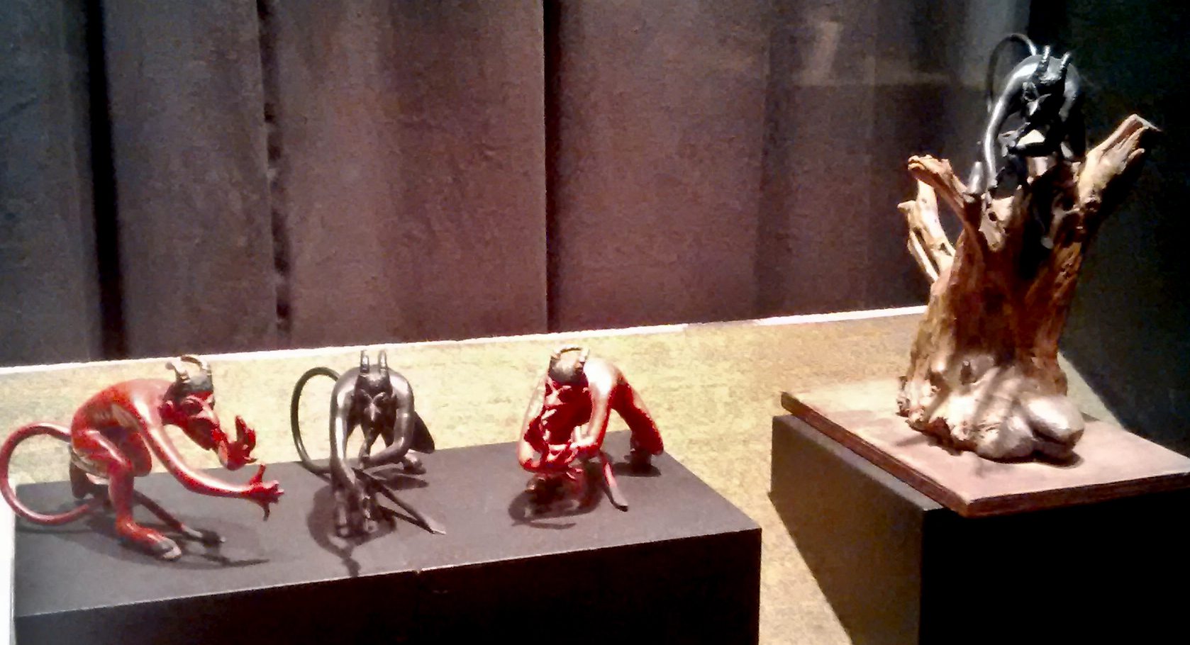 Group of devil sculptures