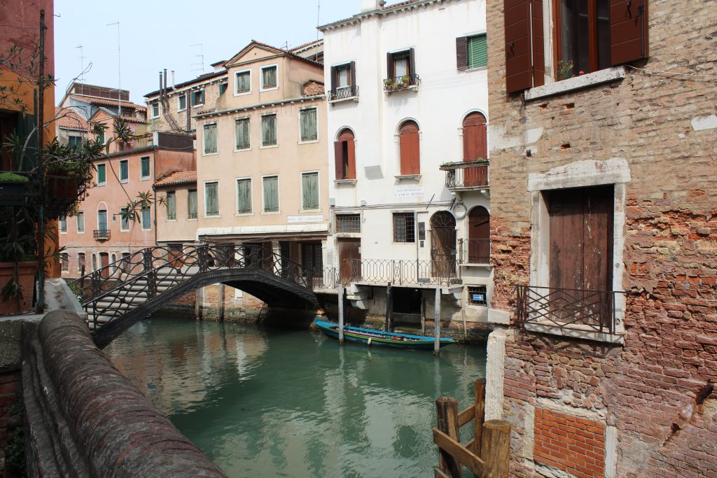 View from the stack of books previously mentioned at Libreria Acqua Alta