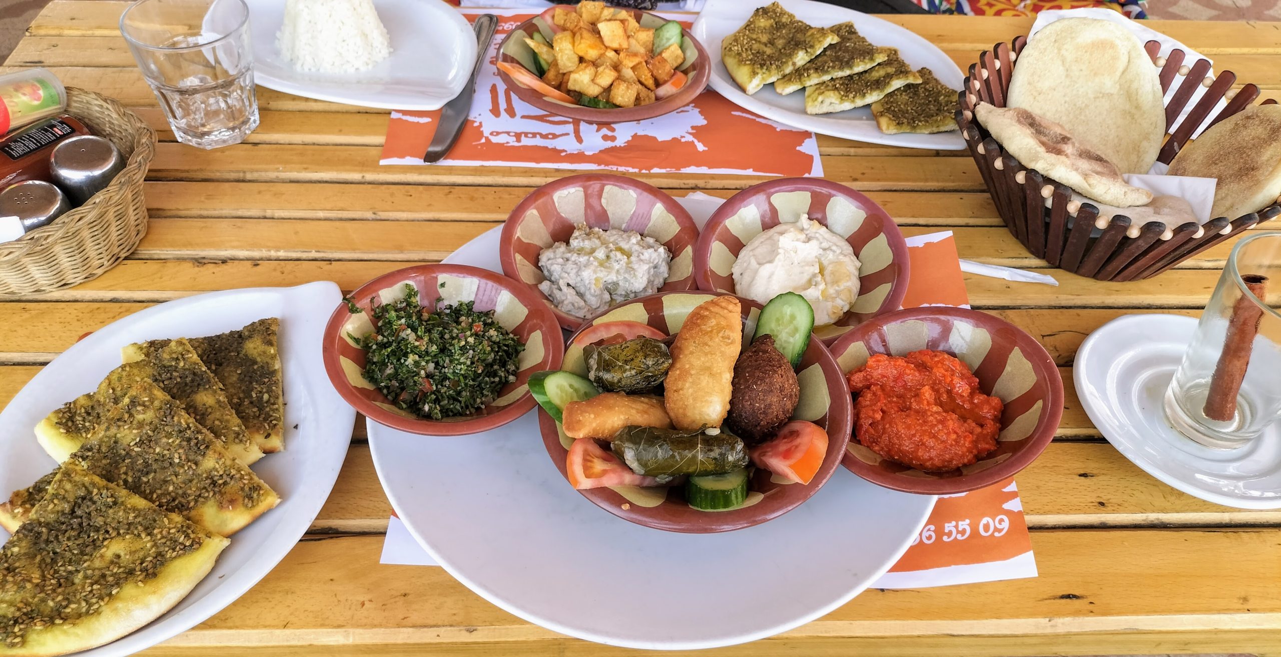 A range of Egyptian dishes