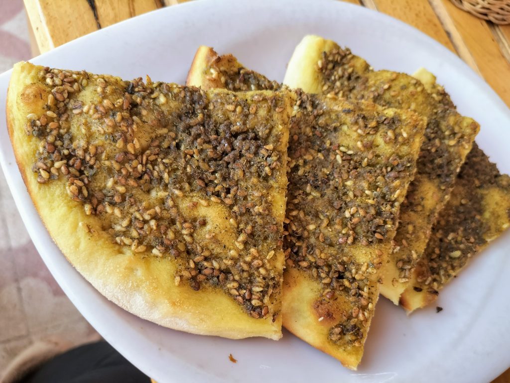 Za'atar bread, my favourite of the Egyptian dishes you must try