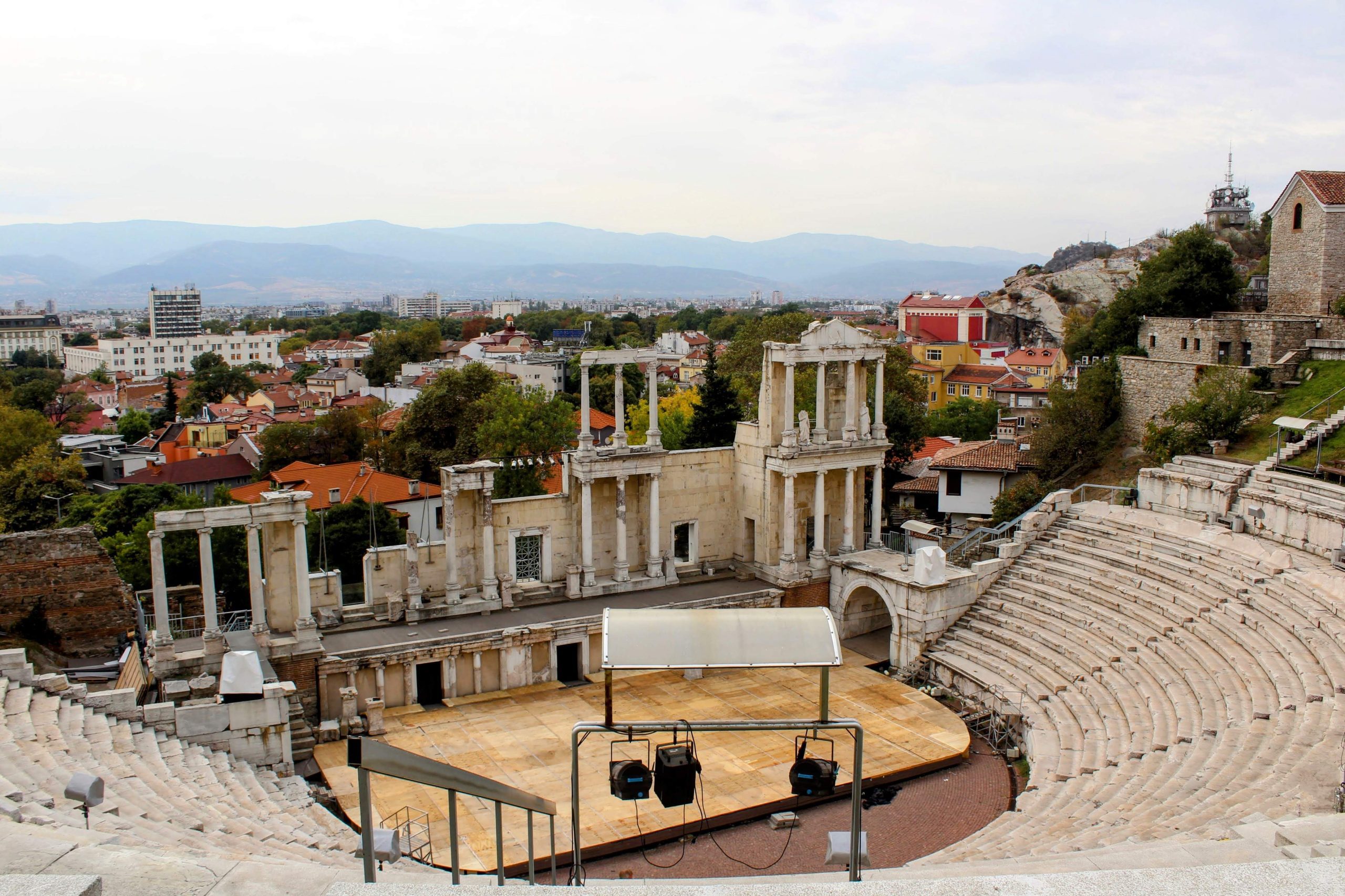 Photo of the ancient theatre in Plovdiv